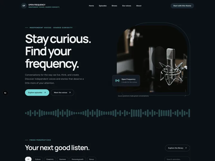 Signal & Stories website preview